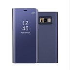 Husă Samsung Galaxy S8, tip carte cu oglindă, albastru