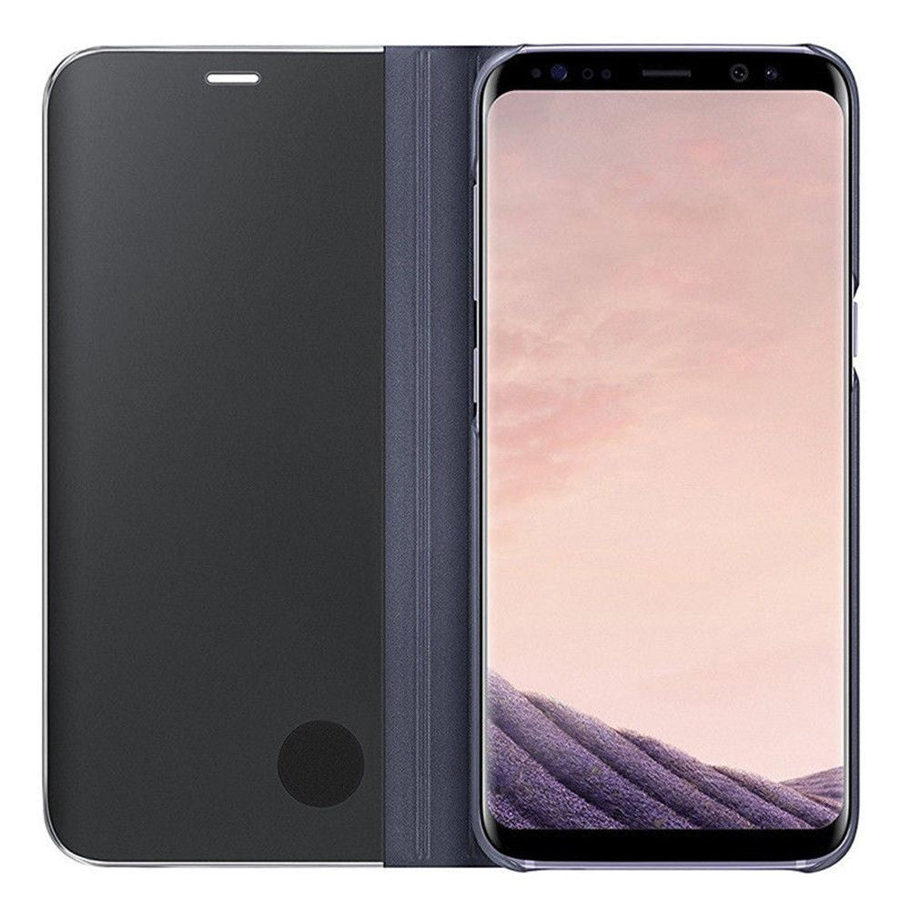 Husă Samsung Galaxy S8, tip carte cu oglindă, albastru