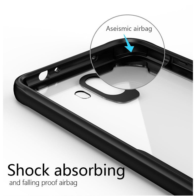 Husă Samsung Galaxy S9, antișoc, transparentă, cu margini întărite, negru