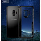Husă Samsung Galaxy S9, antișoc, transparentă, cu margini întărite, negru