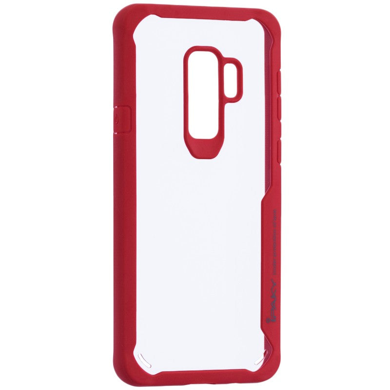Husă Samsung Galaxy S9 Plus, antișoc, transparentă, cu margini întărite, roșu