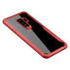 Husă Samsung Galaxy S9 Plus, antișoc, transparentă, cu margini întărite, roșu