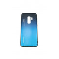 Husă Samsung Galaxy S9 Plus, cu spate din sticlă în degrade, albastru