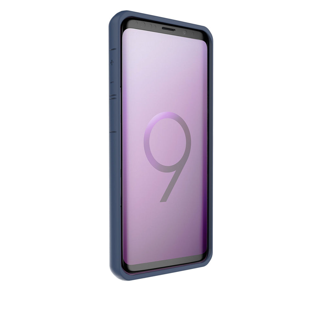Husă Samsung Galaxy S9 Plus, spate rigid, din acril, cu ramă antișoc, albastru
