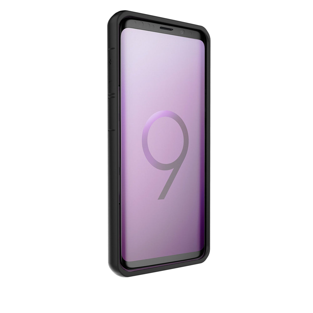 Husă Samsung Galaxy S9 Plus, spate rigid, din acril, cu ramă antișoc, negru