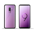 Husă Samsung Galaxy S9 Plus, spate rigid, din acril, cu ramă antișoc, negru