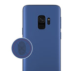 Husă Samsung Galaxy S9 Plus, spate rigid, mată, subțire, albastru