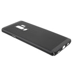 Husă Samsung Galaxy S9 Plus, spate rigid, ultra-subțire, perforată, negru