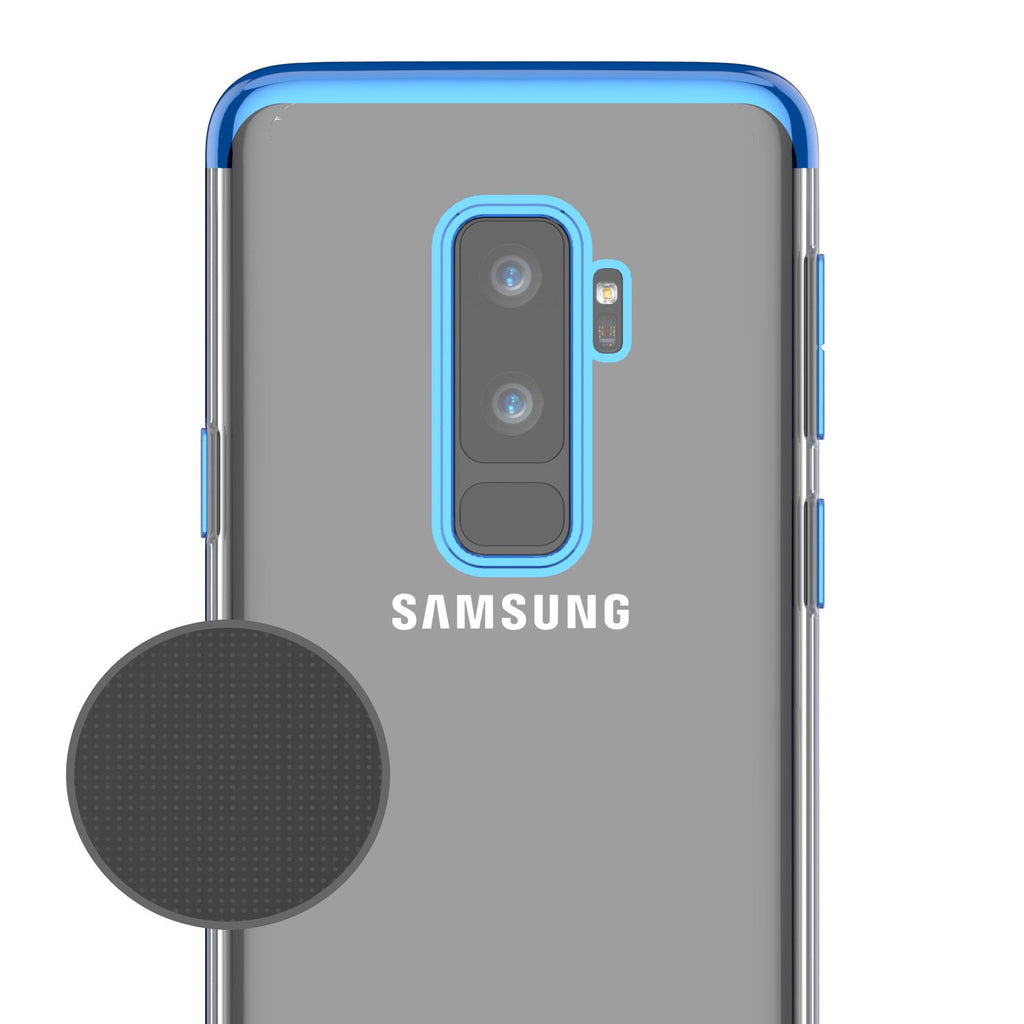 Husă Samsung Galaxy S9 Plus, transparentă, albastru