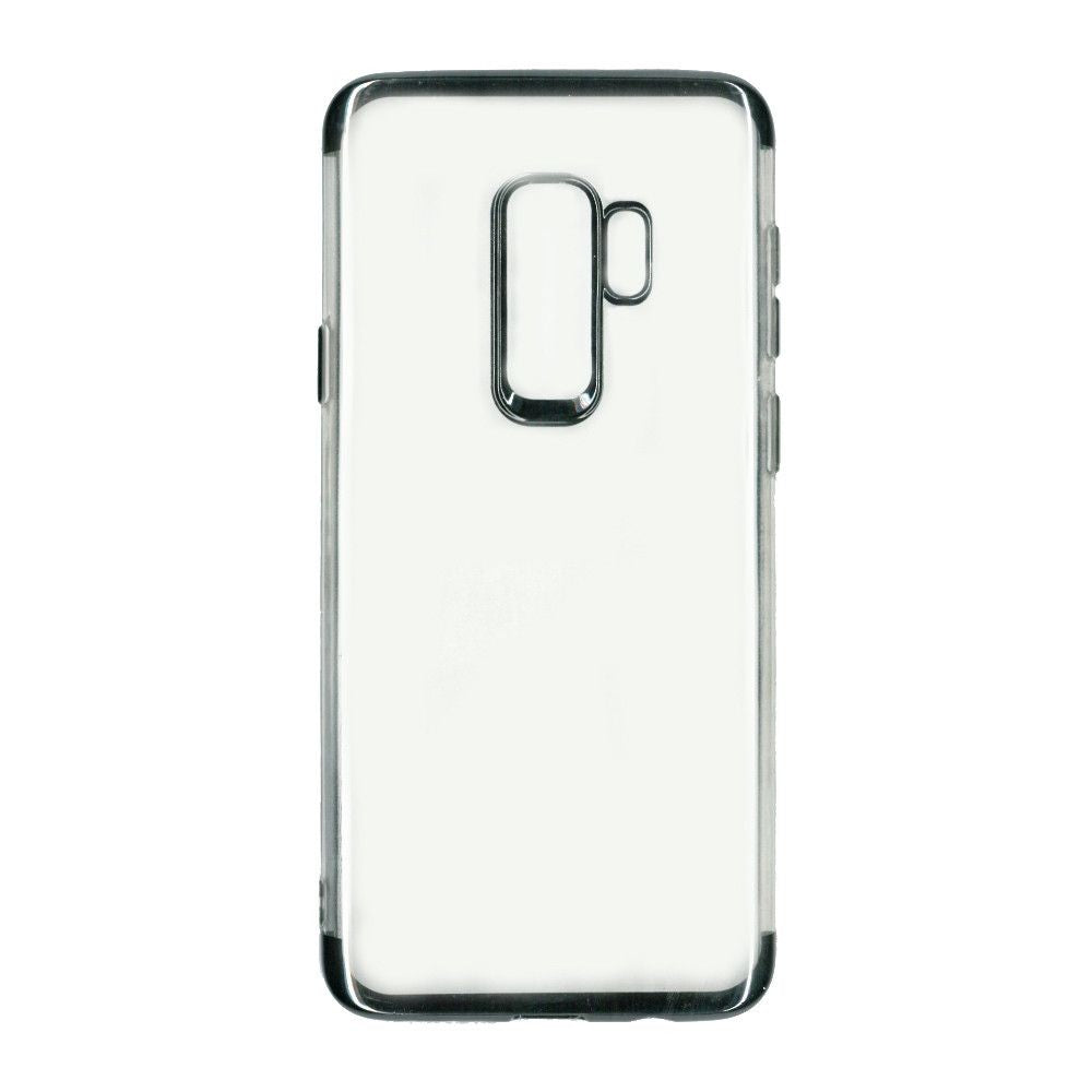 Husă Samsung Galaxy S9 Plus, transparentă, negru