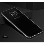 Husă Samsung Galaxy S9 Plus, transparentă, negru