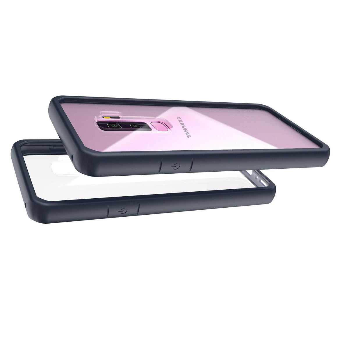 Husă Samsung Galaxy S9, spate rigid, din acril, cu ramă antișoc, negru