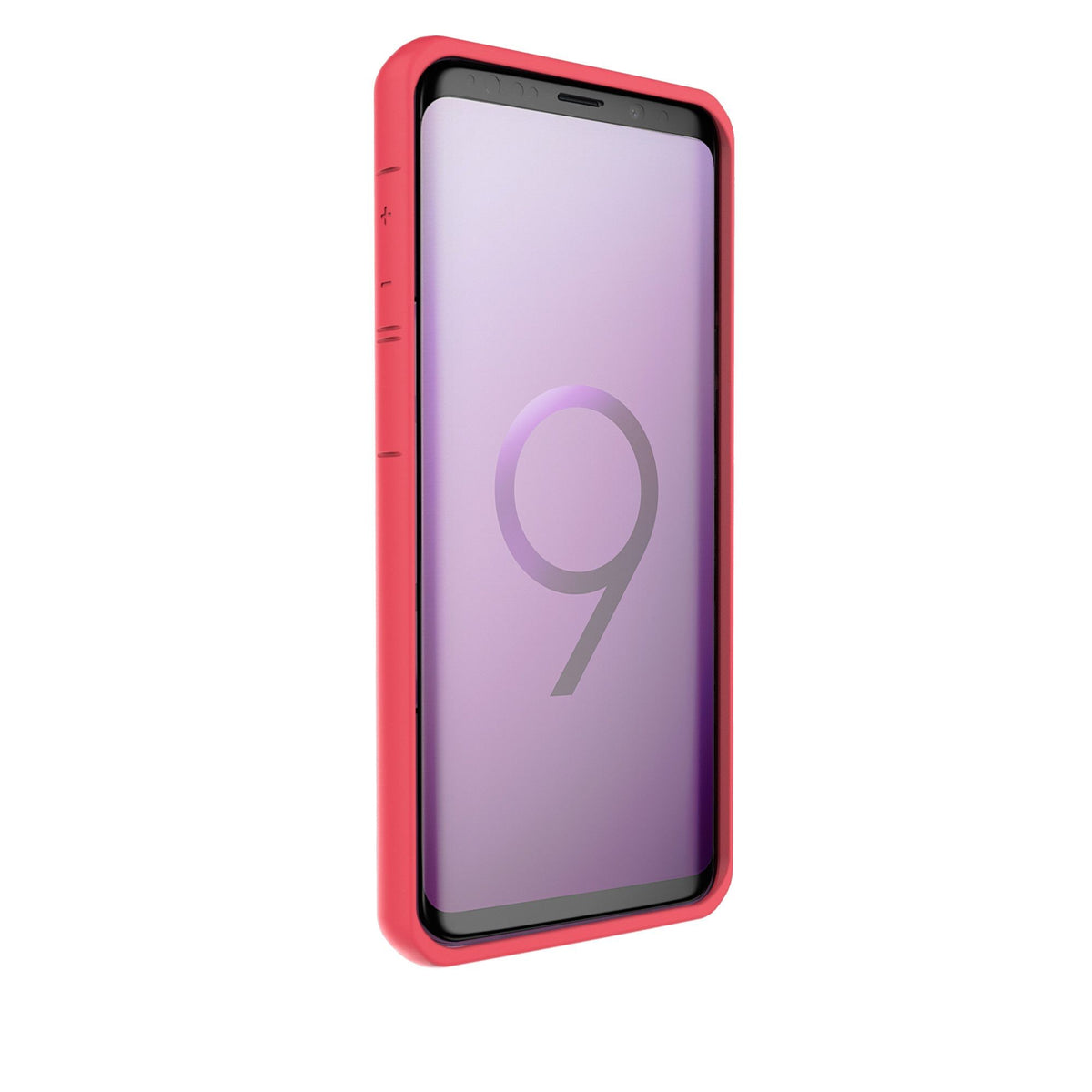 Husă Samsung Galaxy S9, spate rigid, din acril, cu ramă antișoc, roz