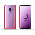 Husă Samsung Galaxy S9, spate rigid, din acril, cu ramă antișoc, roz
