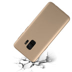 Husă Samsung Galaxy S9, spate rigid, mată, subțire, auriu