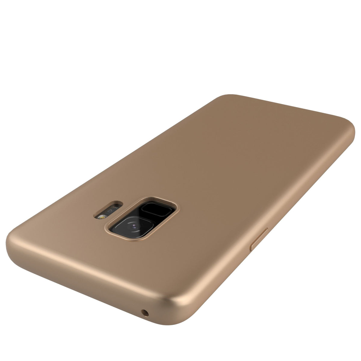 Husă Samsung Galaxy S9, spate rigid, mată, subțire, auriu
