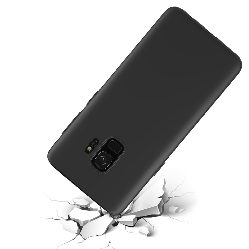 Husă Samsung Galaxy S9, spate rigid, mată, subțire, negru