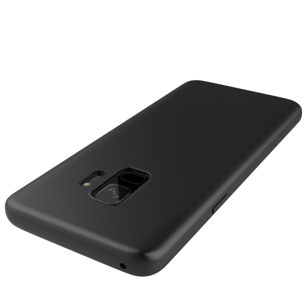 Husă Samsung Galaxy S9, spate rigid, mată, subțire, negru