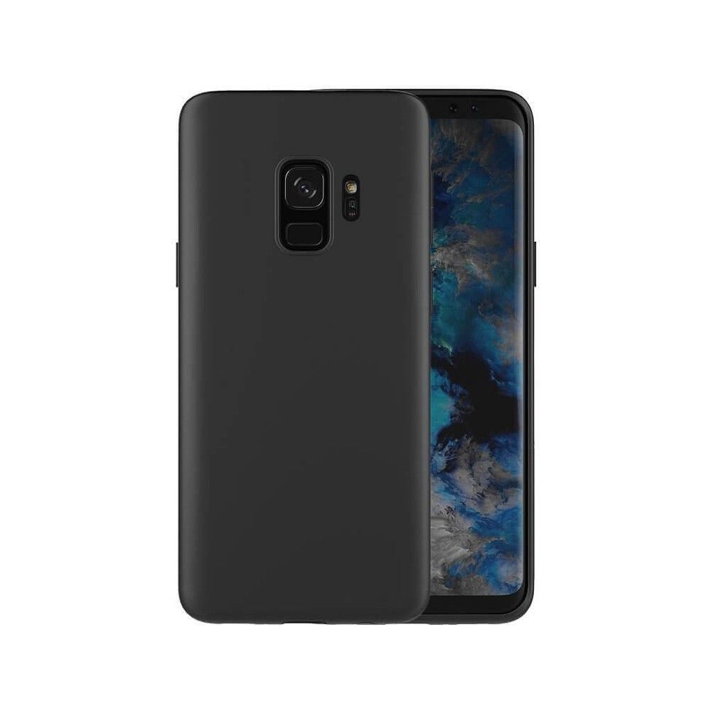 Husă Samsung Galaxy S9, spate rigid, mată, subțire, negru