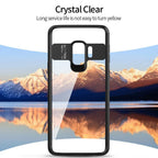 Husă Samsung Galaxy S9, spate rigid, transparentă, cu ramă colorată, negru
