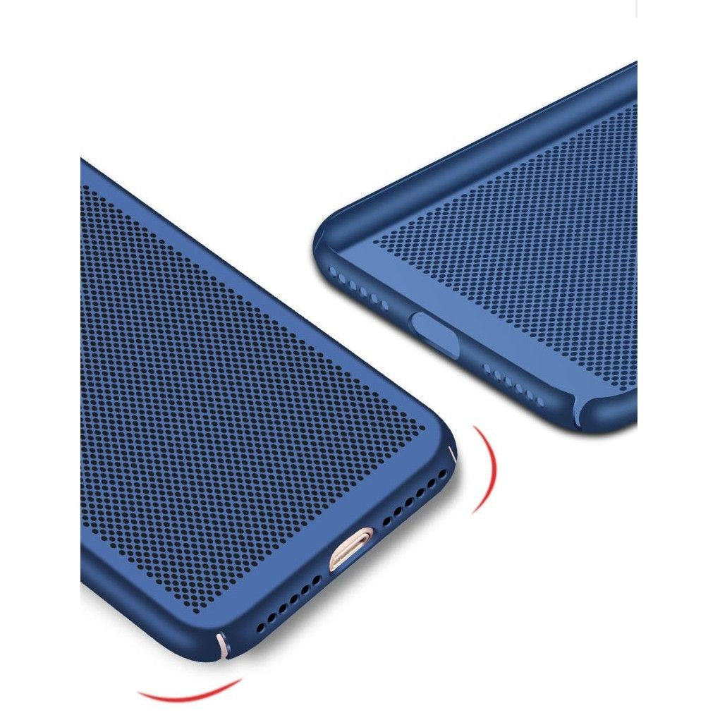Husă Samsung Galaxy S9, spate rigid, ultra-subțire, perforată, albastru