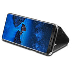 Husă Samsung Galaxy S9, tip carte cu oglindă, negru
