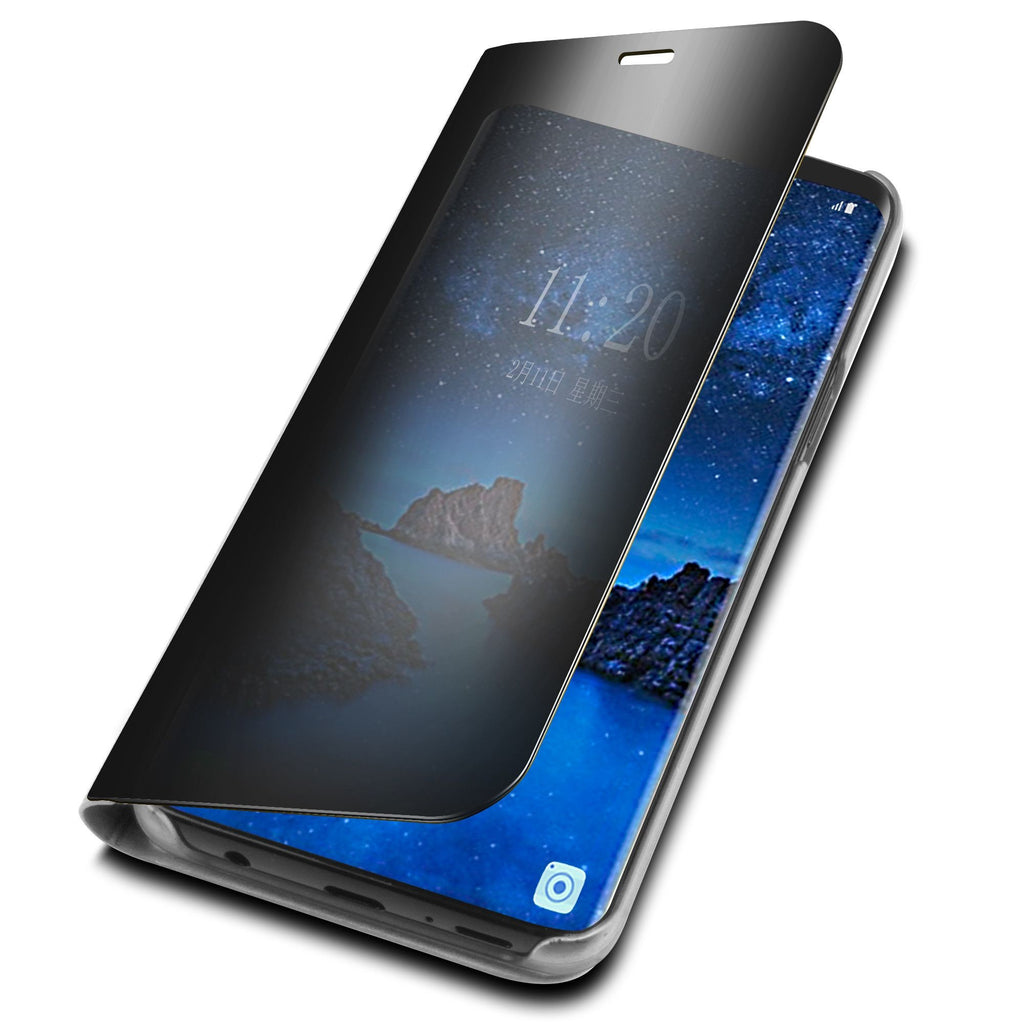 Husă Samsung Galaxy S9, tip carte cu oglindă, negru