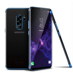 Husă Samsung Galaxy S9, transparentă, albastru