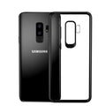Husă Samsung Galaxy S9, transparentă, cu ramă colorată, transparent/negru