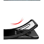 Husă Samsung Galaxy S9, transparentă, cu ramă colorată, transparent/negru