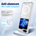 Husă Samsung Galaxy Z Flip 6, magnetică MagSafe, transparentă, transparent