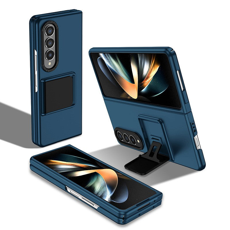 Husă Samsung Galaxy Z Fold 4 / Z Fold 4 5G, din PC, cu suport pliabil, albastru