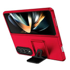 Husă Samsung Galaxy Z Fold 4 / Z Fold 4 5G, din PC, cu suport pliabil, roșu
