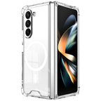 Husă Samsung Galaxy Z Fold 6, magnetică MagSafe, transparentă, transparent