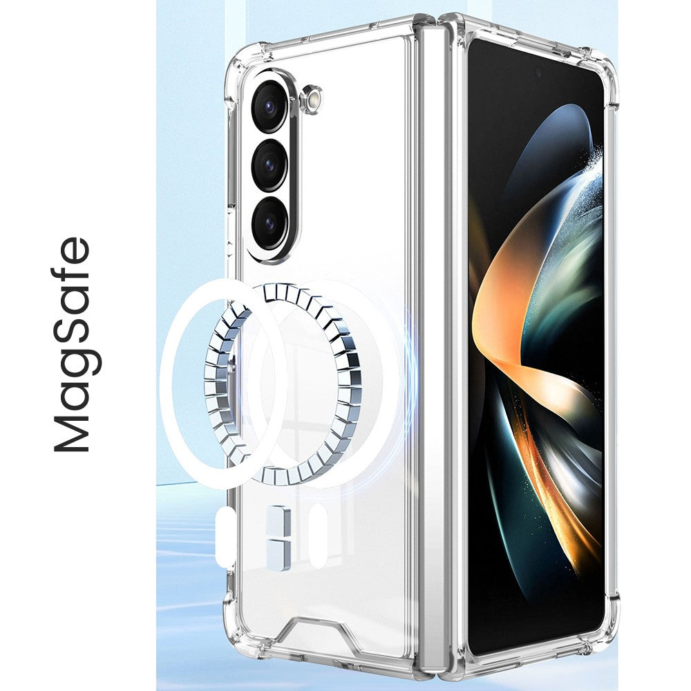 Husă Samsung Galaxy Z Fold 6, magnetică MagSafe, transparentă, transparent