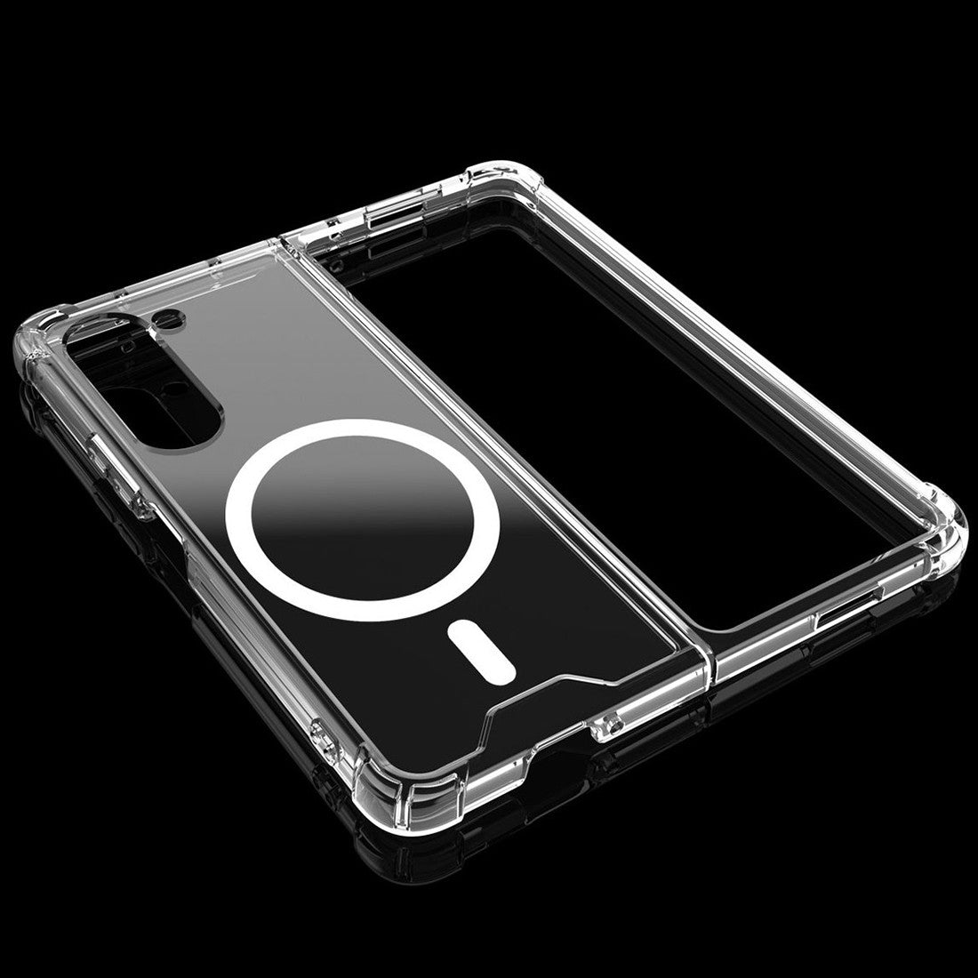 Husă Samsung Galaxy Z Fold 6, magnetică MagSafe, transparentă, transparent