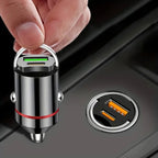 Încărcător auto 2 în 1 USB-C PD 30W + USB QC3.0