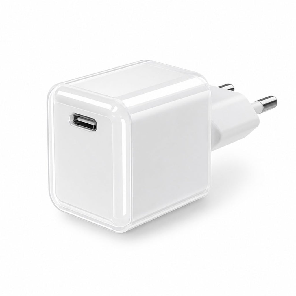 Încărcător GaN 30W USB-C Mini Ice Cube, compatibil iPhone, alb