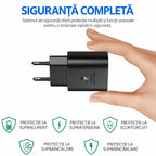 Încărcător Super Fast Charging 25W USB-C, compatibil Samsung