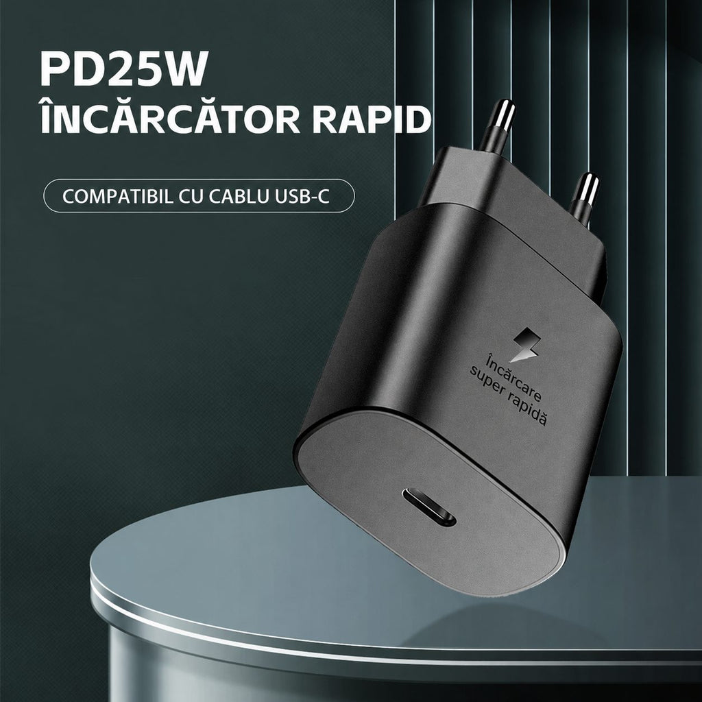 Încărcător Super Fast Charging 25W USB-C, compatibil Samsung