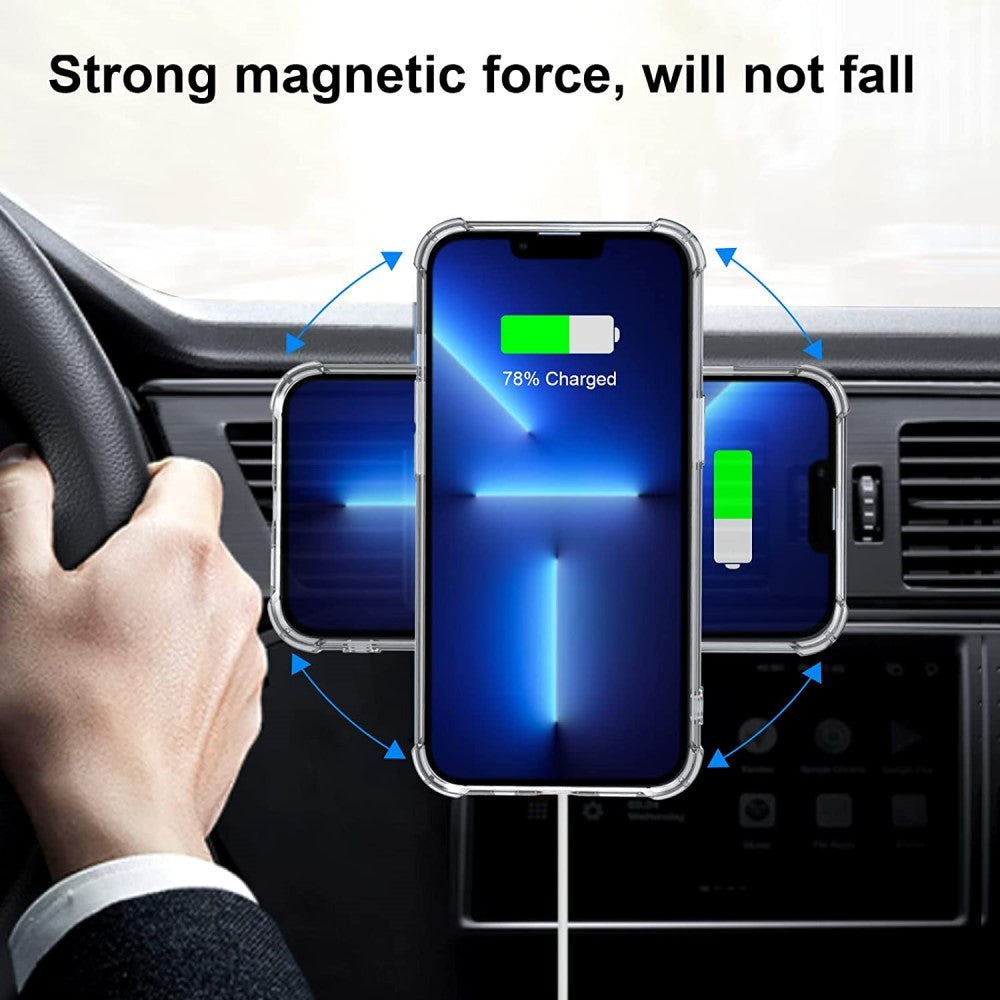 Inel magnetic MagSafe autoadeziv, pentru orice husă, roșu