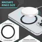 Inel magnetic MagSafe autoadeziv, pentru orice husă, roșu