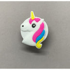 Suport adeziv pliabil pentru telefon, cu figurină, unicorn
