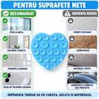 Suport cu ventuze pentru telefon, inimă bleu