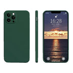 Trio Pădure · transparentă, silicon verde, MagSafe neagră, verde