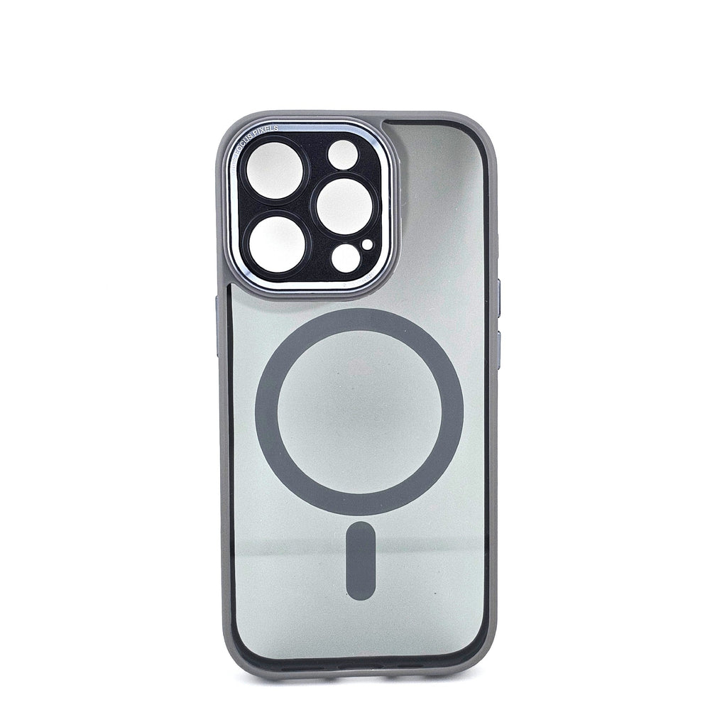 Trio Urban · huse MagSafe cu ramă colorată · gri, mov, negru, gri