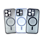 Trio Urban · huse MagSafe cu ramă colorată · gri, mov, negru, iPhone 16 Pro Max